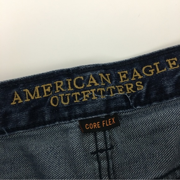 American Eagle Core Flex Dark Wash Slim Straight Jeans Size 28 - Picture 8 of 12